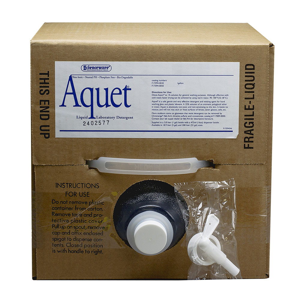 BelArt Aquet Detergent For Glassware and Plastics; 20 Liter Cubitainer
